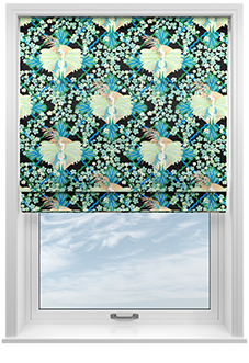 Faded Glamour, Absinthe Black - Twist&Fit Roman Blind